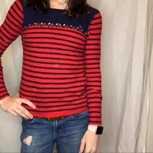 Long Sleeve Wool Blend Sweater